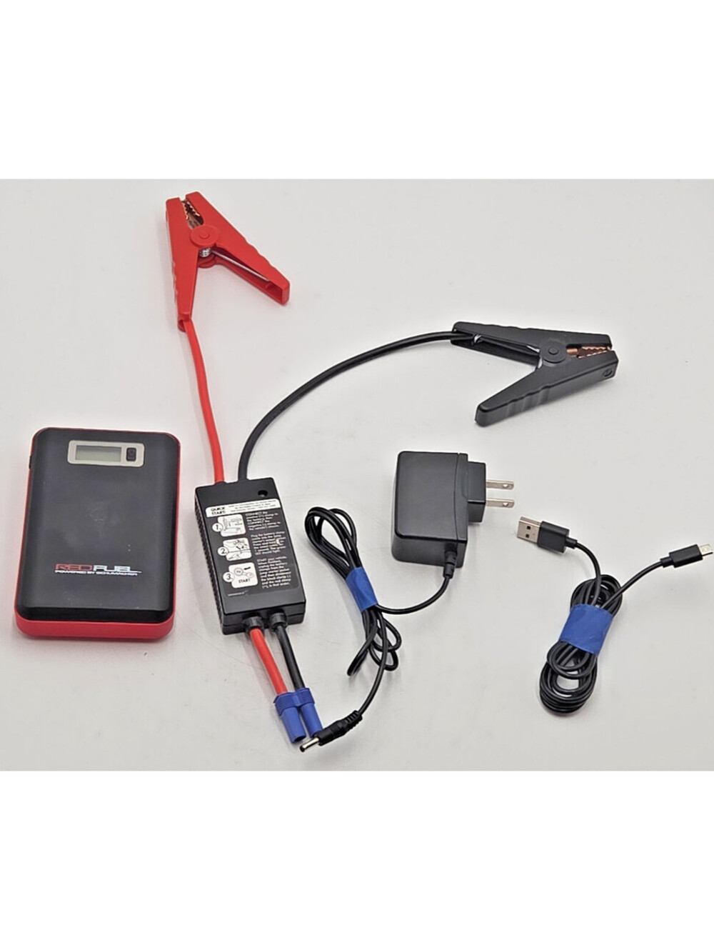 Schumacher Red Fuel SL65 400A Lithium Jump Starter Power Bank w/ Cables Charger